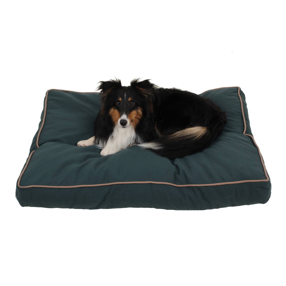 Photos - Dog Bed / Basket Carolina Pet Company Solid Faux Gusset Jamison Dog Bed - S - Green 