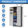 Munora - 71" Tall Rolling Tool Cabinet with Pegboard - 15.75"D x 31.5"W x 70.87"H - Black/Grey - 3 of 4