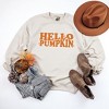 Simply Sage Market Women's Graphic Sweatshirt Hello Pumpkin Flowers - 3 of 4