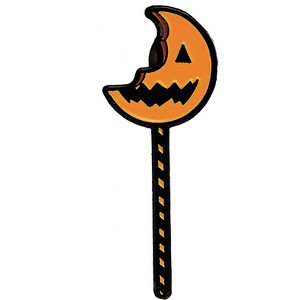 Trick or Treat Studios Adult Trick 'r Treat Bitten Lollipop Enamel Painted Lapel Pin - Orange - 1 of 1