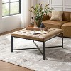 Genaro Modern Genuine Leather Bench with X-Shaped Metal Base|HULALA HOME - 2 of 4