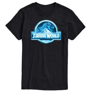 Men's - Jurassic Park - Jurassic World Logo Night Vision Short Sleeve Graphic T-Shirt - 1 of 4