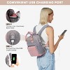 Mini Backpack for Women Stylish Waterproof Backpack Purse with USB Port, Cute Bookbag - 4 of 4