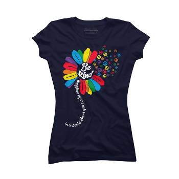 Design By Humans You Can Be Anything Be Kind Flower Pride By HARGOOT-Shirt