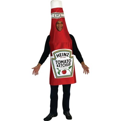 Imposta Costumes Adult Heinz Classic Ketchup Bottle Costume Bodysuit Red One Size