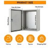 COZONY NEMA 4X Electrical Junction Box, IP66 Weatherproof Steel Enclosure, Outdoor/Indoor, Hinged, Lockable, w/ Mounting Plate, UL Listed - 3 of 4