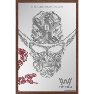 Trends International Westworld - White Framed Wall Poster Prints