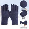 Unique Bargains Touchscreen Winter Anti-Slip Common Size Warm Hiking Gloves 8.7" x 3.5" 1 Pair - 3 of 4