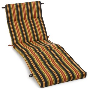 Blazing Needles, 72-inch by 24-inch Patterned Polyester Outdoor Chaise Lounge Cushion - 1 of 1