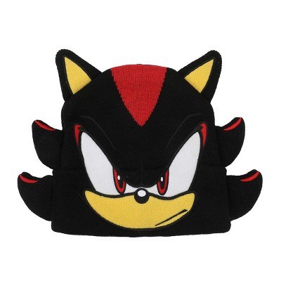 Sonic The Hedgehog 3D Shadow Black Cuff Beanie