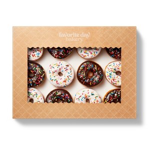 Iced Sprinkle Raised Donut Variety - 12ct - Favorite Day™ - 1 of 3