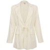 VENUS Womens Linen Drawstring Blazer - 4 of 4