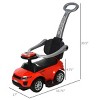 2 In 1  Push Car Stroller Sliding Car with Horn Music Light Function Secure Bar Ride on Toy for Boy Girl 1-3 Years Old-3irtyhousy - 4 of 4