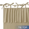 Awesome Home  Recycled Cotton Blend Ruffle Tie Top Curtains Pair - 4 of 4