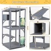 Catio Outdoor Cat Enclosure Window Access, Outdoor Cat House with Wheels, Cage for Cats Indoor - 2 of 4
