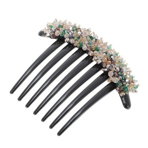 Unique Bargains Women's Crystal Bud Side Comb 1 Pc - 1 of 4