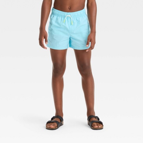 Boys' Solid Swim Shorts - Art Class™ Blue : Target