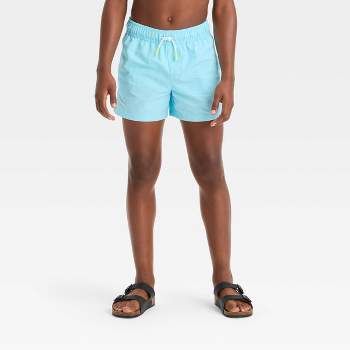 Boys' Solid Swim Shorts - art class™ Blue