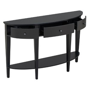 NicBex Curved Console Table with 3 Drawers and Open Storage Shelf Contemporary Side Table with Wood Frame for Entryway,Living Room - 1 of 4