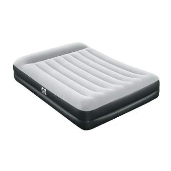 Sealy Tritech Inflatable Indoor or Outdoor Air Mattress Bed 16" Airbed with Built-AC Pump, Headrest, Storage Bag, and Repair Patch