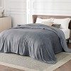 Cozy Comfort by Bedsure | Flannel Blanket Solid 260GSM Soft Fuzzy Plush Bed Blanket - 2 of 4
