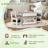 Aghana Digitals 3-Piece Kids Gray Table & Chair Set: Reversible Blackboard Top, Storage Drawers, - 4 of 4