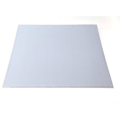 W PACKAGING White Cake Pad, 13.5" x 9" x 1/4" Thick, W/Hand Wrapped Coated Embossed Foil Paper (Pack of 50)