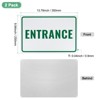 Unique Bargains Aluminum Reflective Rust Free Waterproof Entrance Sign 2 Pcs - 2 of 4