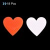 Unique Bargains Waterproof High-Visibility Warning Adhesive Reflective Heart Stickers 1.61 x 1.57" 18 Pcs - 3 of 4