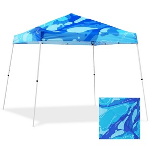 EAGLE PEAK Slant Leg Pop-up Canopy Tent Easy One Person Setup Instant Outdoor Beach Canopy Folding Portable Sports Shelter - 1 of 4