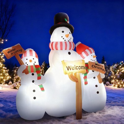 Hrinhom 6FT Outdoor Christmas Inflatable Snowmen Decoration