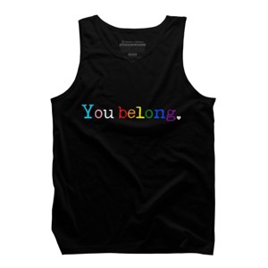 Adult Design By Humans Pride You Belong By Belugastore Tank Top - 1 of 2