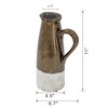 Gulches 7"*5"*11" Candia Terracotta Pitcher, Sienna Brown - 3 of 4