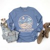Grand Canyon National Park Two-Toned Circle - Women's Garment Dyed Long Sleeve Graphic T-Shirt - 2 of 4
