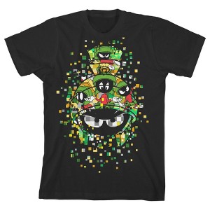 Looney Tunes Marvin the Martian Disintegrate Black T-shirt Toddler Boy to Youth Boy - 1 of 3