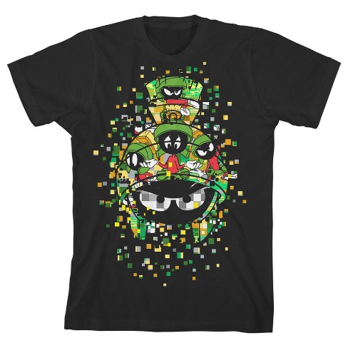 Looney Tunes Marvin the Martian Disintegrate Black T-shirt Toddler Boy to Youth Boy - image 1 of 3