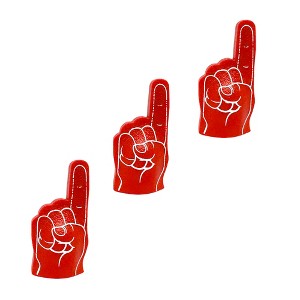 Red Foam Finger for WWE & AEW Wrestling Action Figures [Set of 3] - 1 of 4