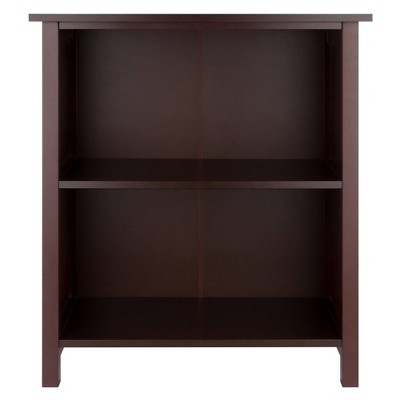 Transitional 3-Tier Medium Walnut Wooden Bookshelf for Kids