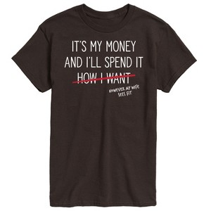 Men's - Instant Message - Wife Spends My Money Short Sleeve Graphic T-Shirt - 1 of 4