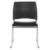 Hampden Furnishings 4pk Jody Collection Vinyl Stack Chair Black: 5-Year Warranty, Polypropylene Upholstery, No Assembly Required - 3 of 4