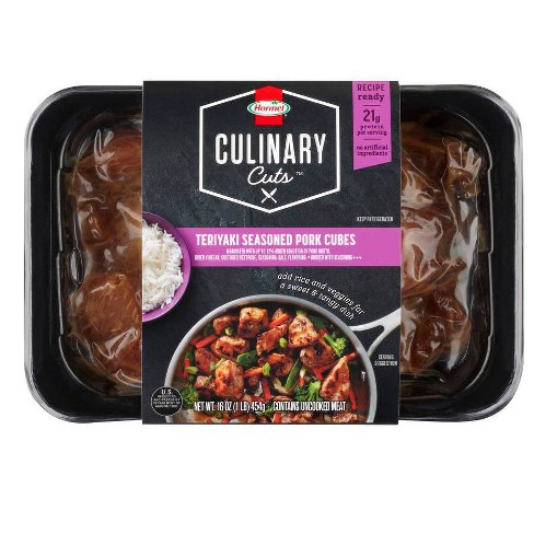 Hormel Culinary Cuts Teriyaki Pork Cubes 1lb Target