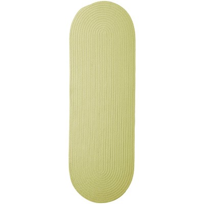Colonial Mills Boca Raton - Celery 2 Ft x9 Ft Runner (Oval) Rug Indoor/Outdoor 100% Polypropylene