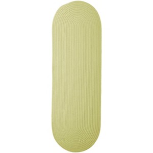 Colonial Mills Boca Raton - Celery 2 Ft x9 Ft Runner (Oval) Rug Indoor/Outdoor 100% Polypropylene - 1 of 4