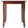 Winsome 3pc Inglewood Dining Table with 2 Ladderback Chairs Walnut : Solid Wood, Non-Extension, Rectangle - 4 of 4