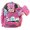 Disney Minnie Mouse Girl's 4-Piece School Backpack with Lunch Bag Set, Pink - 2 of 4