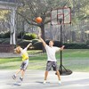 NAYSAYE Basketball Hoop Portable Height Adjustable from 7.5FT to 9.2FT with Stable Base for Indoor Outdoor Use, Black and Red, 32"*23"*110" - 2 of 4