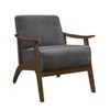 NicBex Accent Chair Velvet Upholstered Living Room Chair Comfy Chair Lounge Chair Armchair for Reading Room, Bedroom - 3 of 4