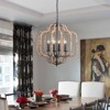 LLHZSY 4 - Light Vintage Candle Style Geometric Beads Brown Chandelier-17 7/10" - 2 of 4