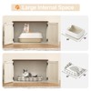 Large Double Room Cat House Cabinet, Hidden Litter Box Furniture - 4 of 4