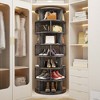 Aheaplus 7-Tier Shoe Rack, 28-32 Pair Rotating Shoe Rack Tower - 2 of 4